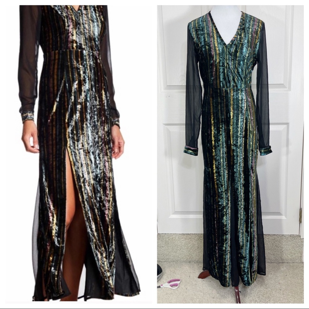 Sanctuary velvet maxi dress